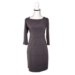 Kay Unger Gray Beaded Bodycon Dress Size 10